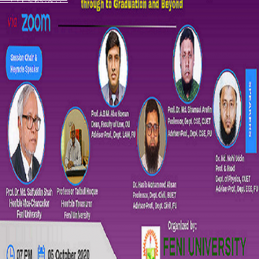 Webinar on:  The Regional Role of Feni University in Career Building  through to Graduation and Beyond