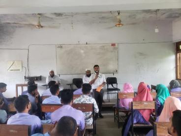 Interaction session of the student of the Feni Polytechnique Institute on higher study
