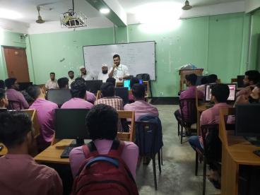 Interaction session of the student of the ICST on higher study
