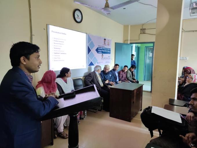 Seminer on higher study in abroad, Scientific research works and article formatting using LaTex